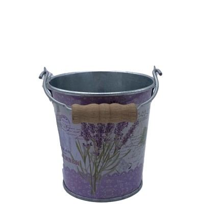 SECCHIELLO LATTA 10CM FANT. LAVANDA