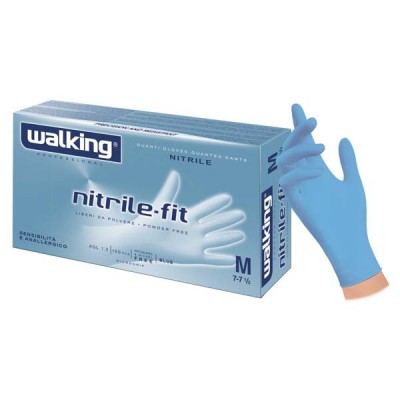 GUANTI NITRILE AZZ 100PZ NITRILFIT 3.5gr S/POLV