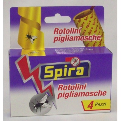 INSETTICIDA ROTOLI PIGLIAMOSCHE 4PZ. INSETTICIDA ROTOLI PIGLIAMOSCHE 4PZ.