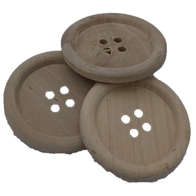 BOTTONI LEGNO 3,5CM SET 8PZ