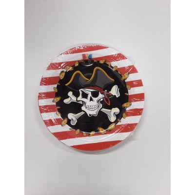 PIATTI PIRATES 18CM. 8PZ.