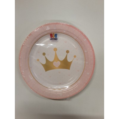 PIATTI PRINCESS CROWN 18CM 8PZ