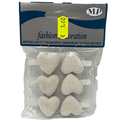 MOLLETTE C CUORE 50MM 6PZ.