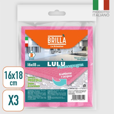 PANNI SPUGNA 3PZ LULU COLOR 16X18cm