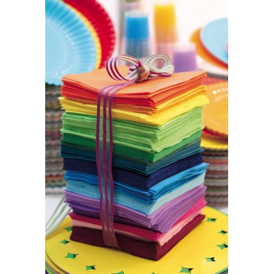 TOVAGLIOLI COLOR 40PZ 38X38 GOFFR PUNTA/PUNTA MATIS/BULKY