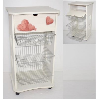 CARRELLO PORTAFRUTTA SHABBY