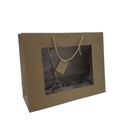 BORSE CARTA C/FIN 40+15X31 10PZ