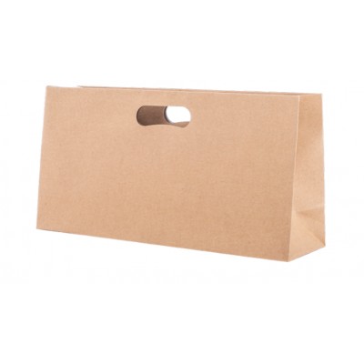BORSE CARTA MAN/FAGIOLO 35+10X18 10PZ