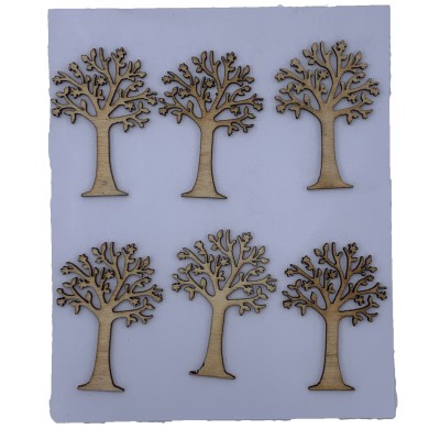 ALBERO LEGNO 5X3CM 6PZ.