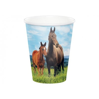 BICCHIERI HORSE AND PONY 266ML 8PZ