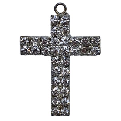 CROCE C STRASS SILVER 3PZ.