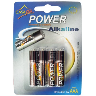 BATTERIE POWERFUL 4PZ AAA ALKALINE MINI STILO