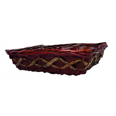 CESTA 50X34X12,5 RETT MILO MARRONE