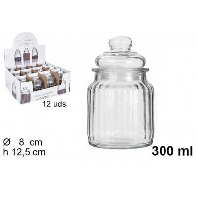 BARATTOLO VETRO ANNA ERM.300ML