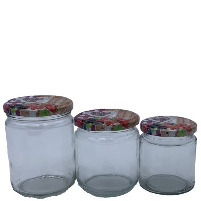 BARATTOLO VETRO 350ML C/COP DISEGN.