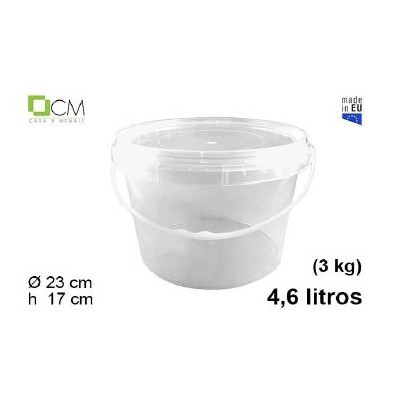 CONTENITORE CILINDR. C/COP. 4600CC (3KG) PP. C/MAN.