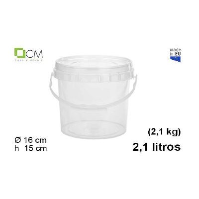 CONTENITORE CILINDR. C/COP. 2100CC(2.1KG) PP. C/MAN.