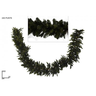 FESTONE VERDE 300CM 240PUNTE