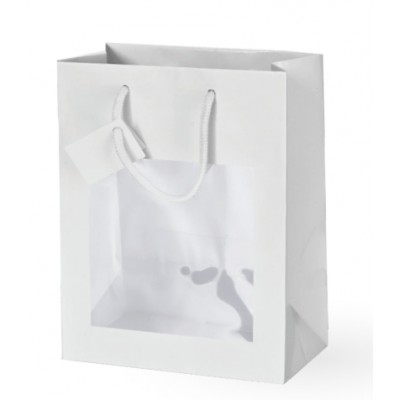 BORSE CARTA 18+10x23 10PZ C/FIN LUSSO MAN/CORDA