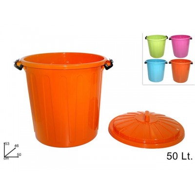 PATTUMIERA C/COP. BASCULANTE 50LT 4COL.