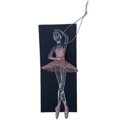 BALLERINA IN ACRILICO C/GLITTER DA APP.