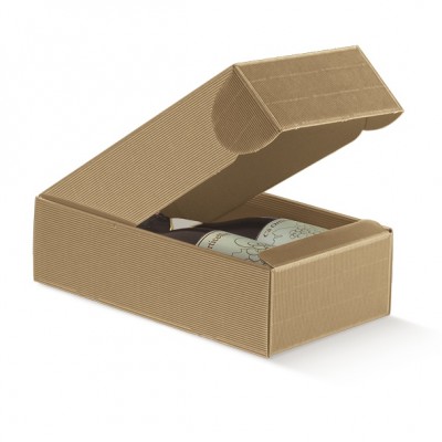 SCATOLA CANTINETTA 2BOTT 340X185X90 ONDA AVANA