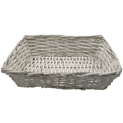 CESTA VIMINI 36X26XH12CM C/MANIGLIE