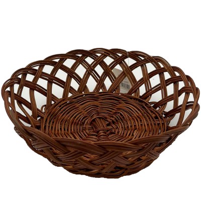 CESTINO P.PANE TONDO VIMINI TRAFOR. MARR 22x8cm