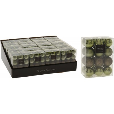 PALLINE 30MM 24PZ. GLITT/LUCIDO/OPACO.