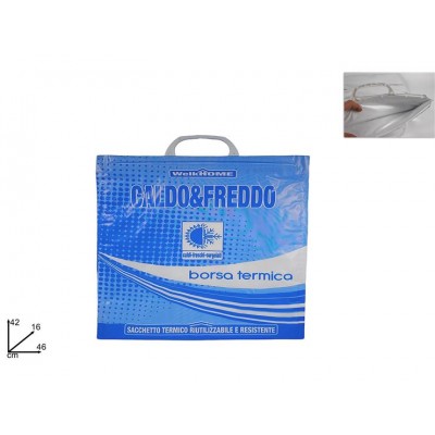 BORSA TERMICA CALDO/FREDDO RIUTILIZZ 45X43cm C/MANICO PLASTICA