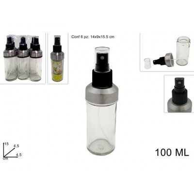 OLIERA IN VETRO 100ML C/SPRUZZINO