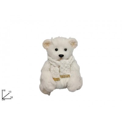 ANIMALE NATALE H18CM C/SCIARPETTA C/STRASS
