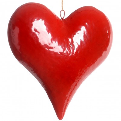 CUORE METALLO 30X8X29,5 C/STRING JUTA DA APP.