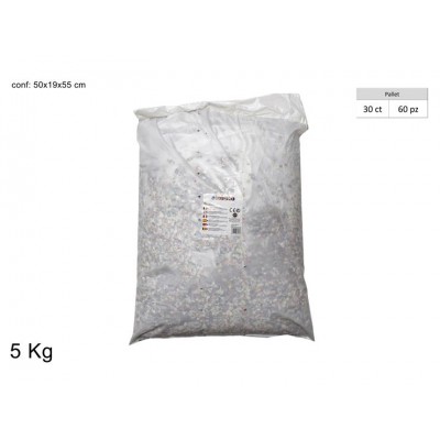 SACCO DI CORIANDOLI 5KG. COLOR