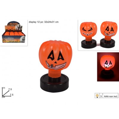 LUMINO ZUCCA HALLOWEEN C/LUCE A BATT.
