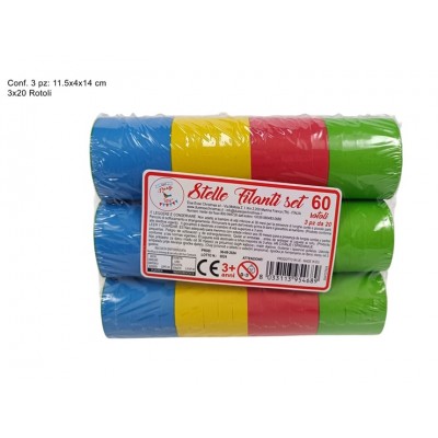 STELLE FILANTI SET 3PZ. DA 20 COL.ASS