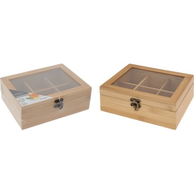 SCATOLA THE BAMBOO C/6 SCOMPARTI 21X16CM