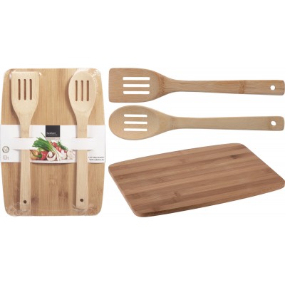 TAGLIERE BAMBOO 32X23CM C/2 UTENSILI