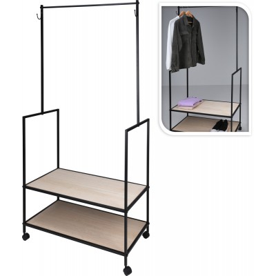 STAND P.ABITI /MENSOLINA E RUOTE 83X43XH173CM