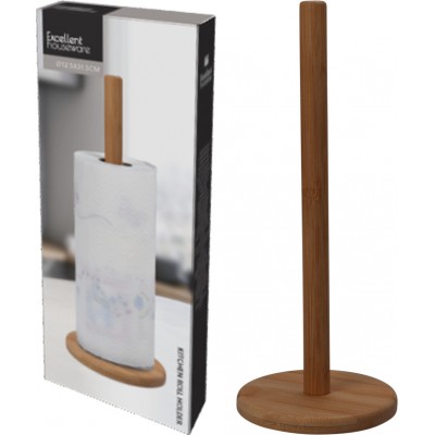 PORTA ROTOLO DA CUCINA IN BAMBOO H29,5CM