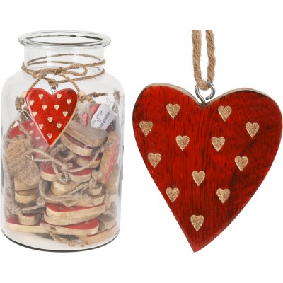 SAGOMA LEGNO SPESSO LACCATO 7CM DA APP. C/DEC. GLITTER