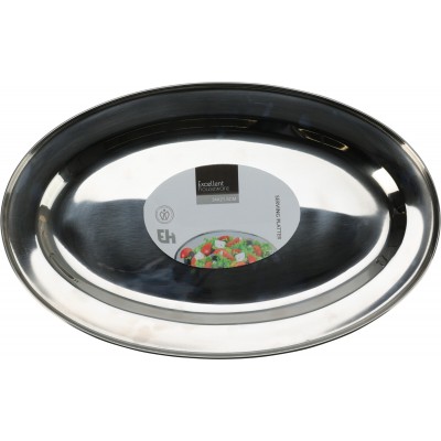 VASSOIO OVALE INOX 32X21,5CM