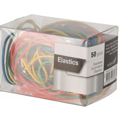 ELASTICI IN BOX 50GR. COL.ASS