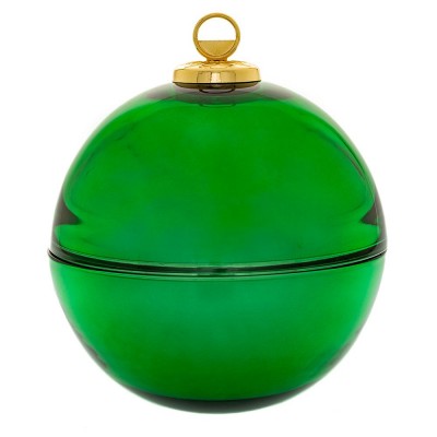 SFERA NATALIZIA CONT. D.17,5CM IN VETRO SPESSO