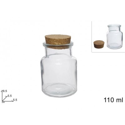 VASETTO VETRO 5,5X7,5CM 110ML