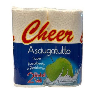 ASCIUGATUTTO 2ROT 2V BIANCO CHEER 120STR 250gr