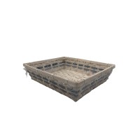 CESTO BAMBOO 38X30X9H BIANCO