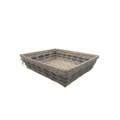 CESTO BAMBOO 38X30X9H BIANCO