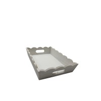 CASSETTA LEGNO ONDULATO 30X20X5,5CM BCO