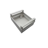 CASSETTA LEGNO C/2 BANDE 29X13X24 FOD. C/PLAST.